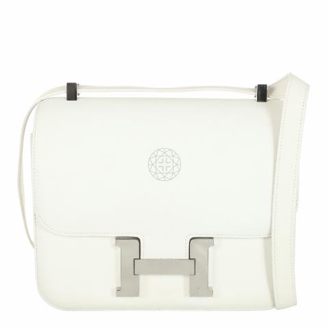 Hermes constance bag discount white